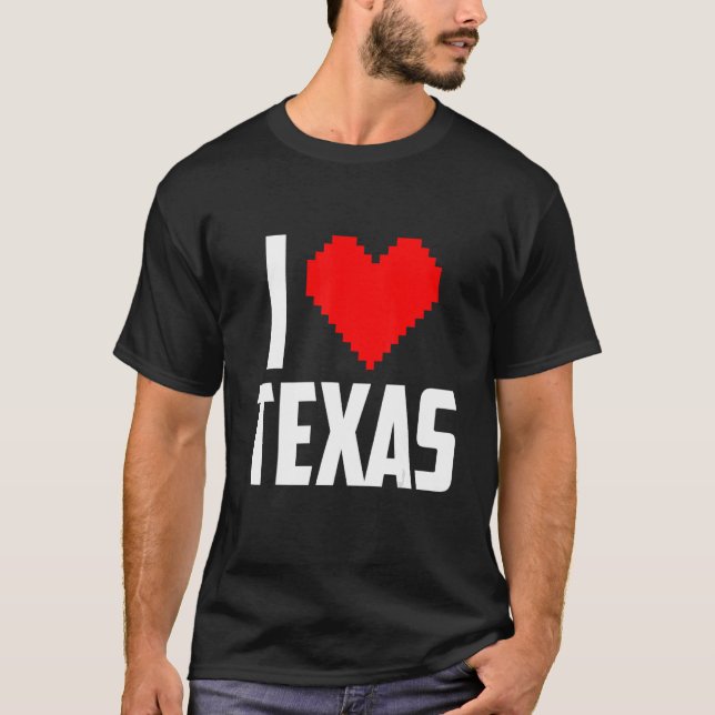 T-shirt I love Texas (Devant)