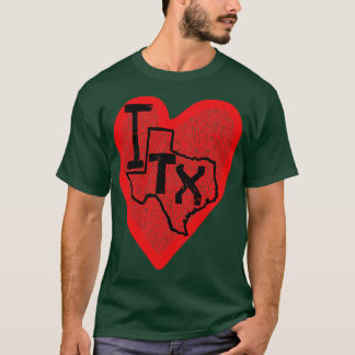 T-shirt I Love Texas I Heart Texas