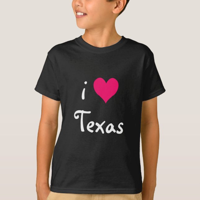 T-shirt I Love Texas Shirt (Devant)