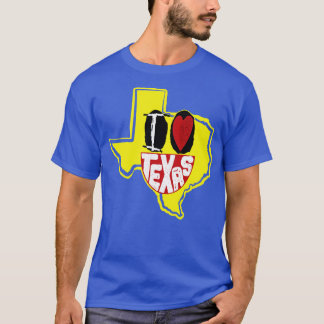 T-shirt I Love Texas Smiling Happy Face