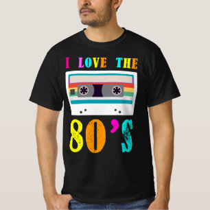 T-shirt I Love The 80's Bright Neon Colors