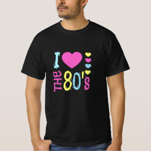 T-shirt I Love the 80s Disco Costume