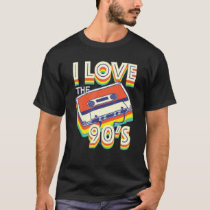 T-shirt I Love The 90s Classic Music Mixtape Party Disco C