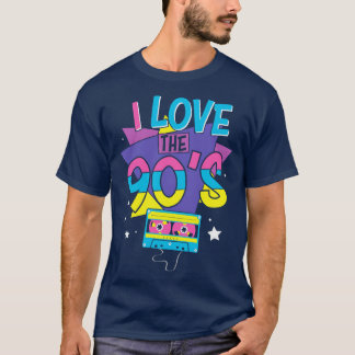 T-shirt I Love the 90s Retro 90s Nostalgie