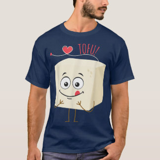 T-shirt I Love Tofu I Tofu Vegan sans viande végétarien