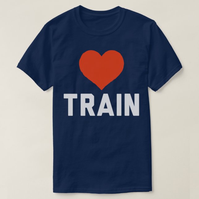T-shirt I Love Trains 3 (Design devant)