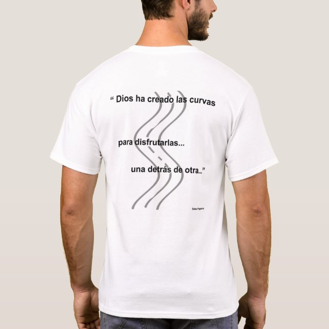 T-SHIRT I LOVE TRUCKING ET COURBEZ (Dos)