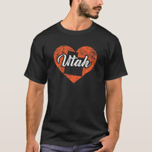 T-shirt I Love Utah, Funny mignon State Pride Heart Cadeau