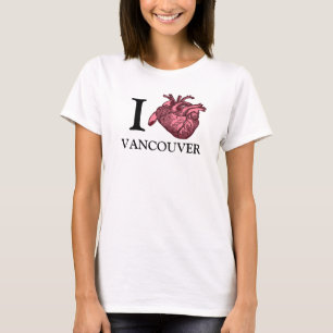 T-shirt I Love Vancouver anatomiquement correct coeur