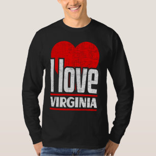 T-shirt I Love Virginia Best Home État I Heart Virginia