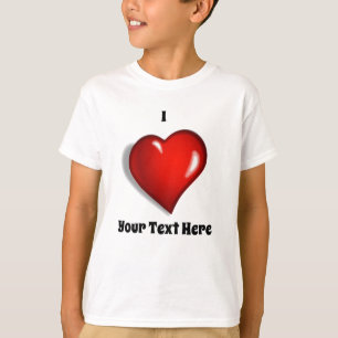 T-shirt I Love - Votre texte personnalisé