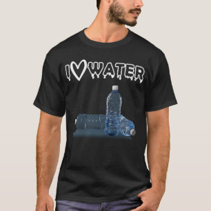 T-shirt I Love Water H2O Water