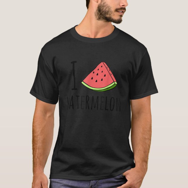 T-shirt I Love Watermelon Shirt Watermelon Lover Shirt (Devant)