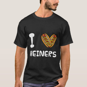 T-shirt I Love Weiners Hotdogs Frankfurter Wiener Frank Sa