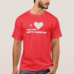 T-shirt I Love Western North Carolina
