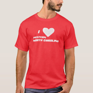 T-shirt I Love Western North Carolina
