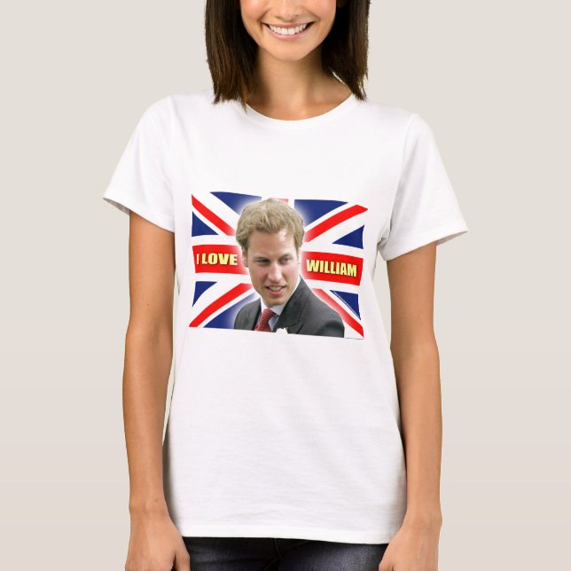 T-shirt I Love William (Devant)