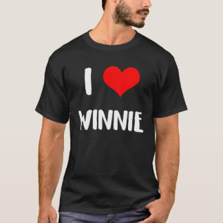 T-shirt I love WINNIE  valentine guy heart Anniversary 6