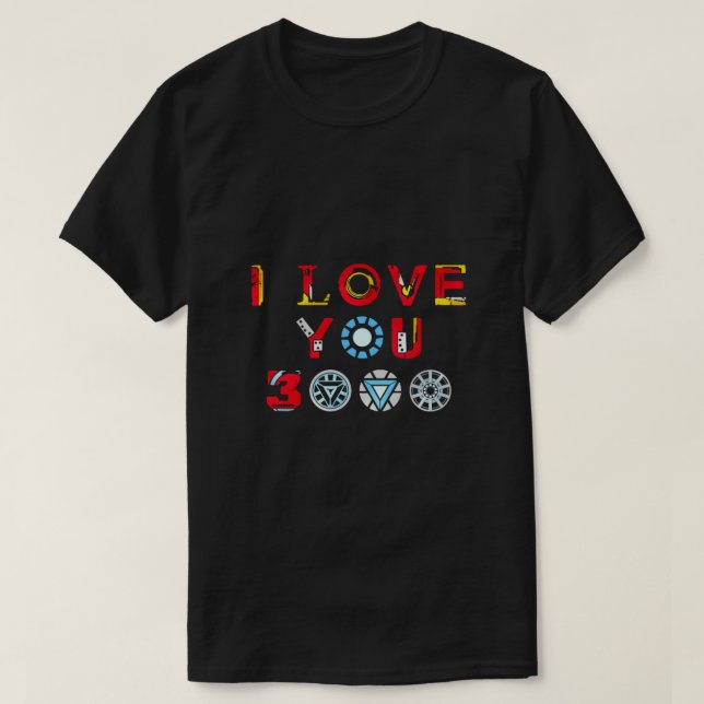 T-shirt I Love You 3000 v3 Classic (Design devant)
