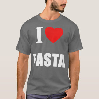 T-shirt I Lovers Pasta Amateurs de cuisine italienne de Cu