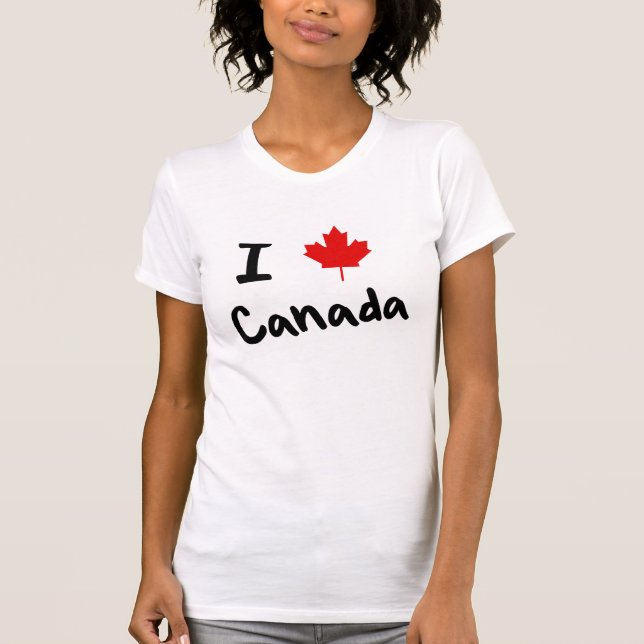T-shirt I luv Canada (Devant)