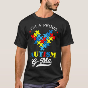 T-shirt I M A Proud Autism G Ma Autism Awareness Heart Aut