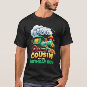 T-shirt I_m Cousin Of The Birthday Boy Party Train Supply