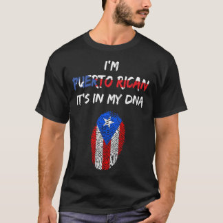 T-shirt I_m Puerto Rican It_s Dans Mon ADN Long Sleeve T-S