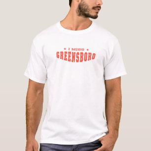 T-shirt I Miss Greensboro Caroline du Nord Accueil Ville N
