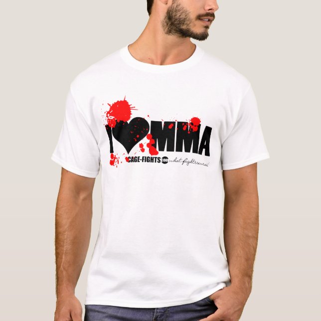 T-shirt I MIXED MARTIAL ART de coeur (Devant)