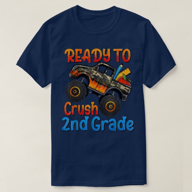 T-shirt I Officiellement Diplômé 2e année Retour à l'école (Design devant)