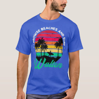 T-shirt I Parcourir les plages et Surf Walton Surfing Flor