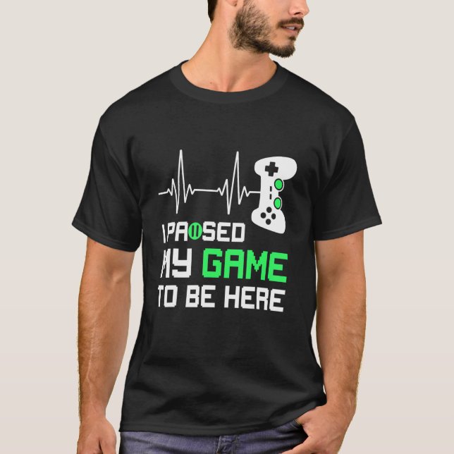 T-shirt I Paused My Game to Be Here Video Gamer 1 (Devant)