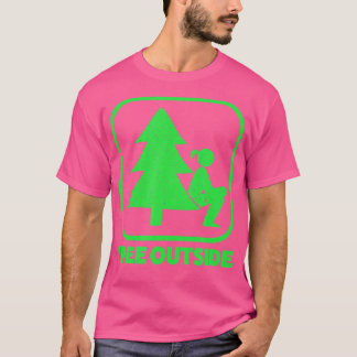 T-shirt I Pee Outside Girl Sign Funny Camping