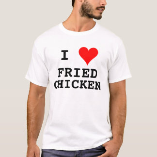 T-shirt I poulet frit de coeur
