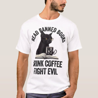T-shirt I Read Banned Books Lover Bookworm Reading Books