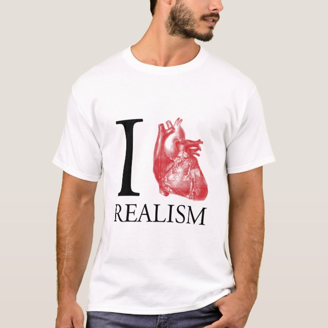 T-shirt I réalisme de coeur (Devant)