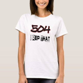 T-shirt I représentant cet indicatif régional 504