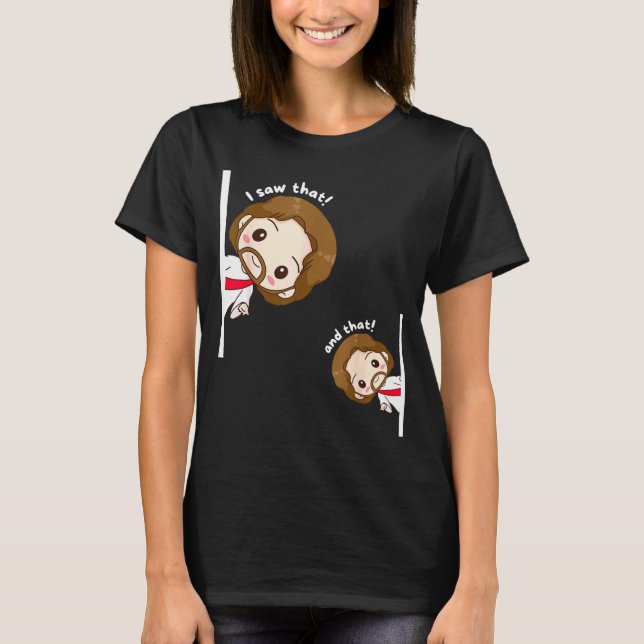 T-shirt I Saw That Karma Jesus Funny Saying Quote Meme Bib (Devant)