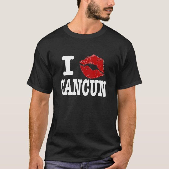 T-shirt I "se bécotent" des chemises de Cancun (Devant)