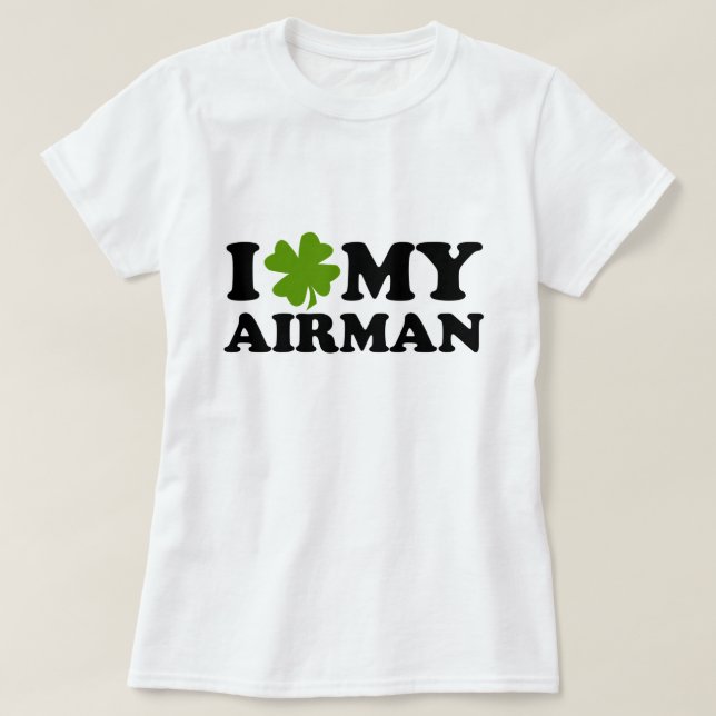 T-shirt I (shamrock) Mon Airman (Design devant)