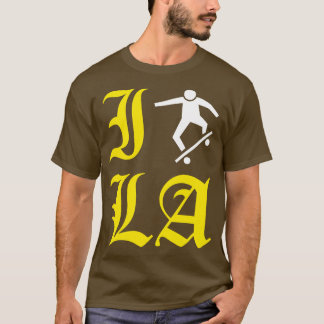 T-shirt I Skate LA Los Angeles Skate ou Die Skateboard