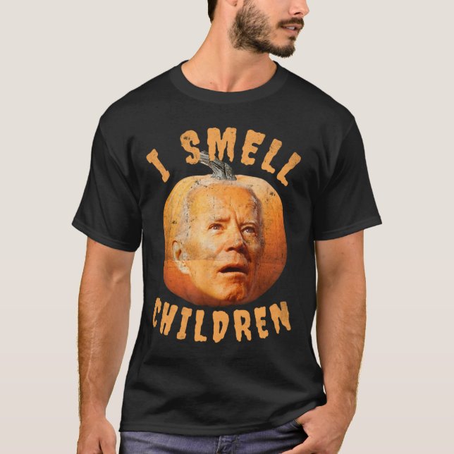 T-shirt I-Smell-Children anti-joe Biden Funny sorcières Ha (Devant)