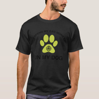 T-shirt I Spend My Gas Money On My Dog  Electric Car Zero 