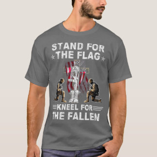 T-shirt I Stand for the Flag Kneel For The Piège Memoria