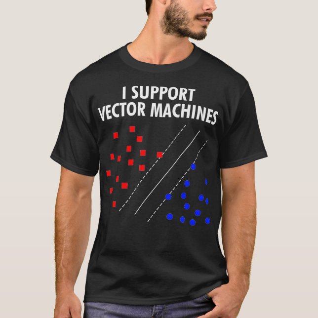T-shirt I Support des machines vectorielles Machine réseau (Devant)