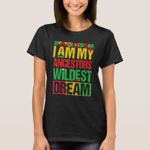 T-shirt I Sur My Ancestors Braconnage Dream Black History