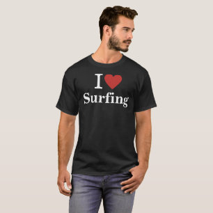 T-shirt I ❤️ Surfing CUSTOM Hommes