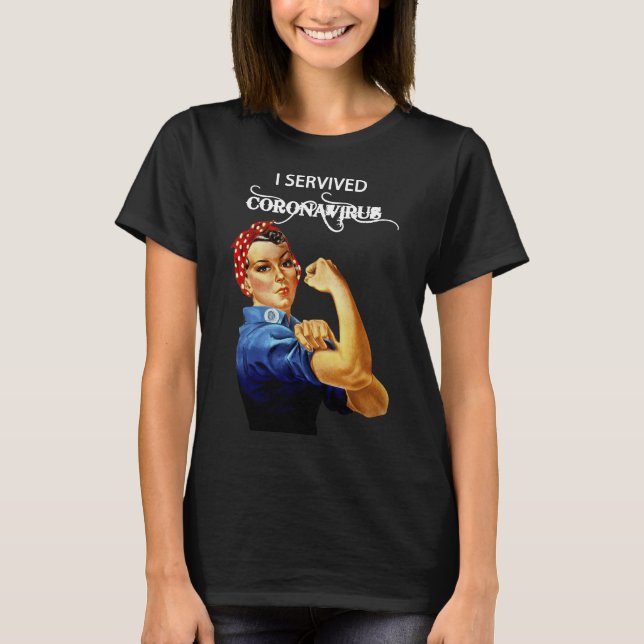 T-shirt I Survié Coronavirus Quarantine (Devant)