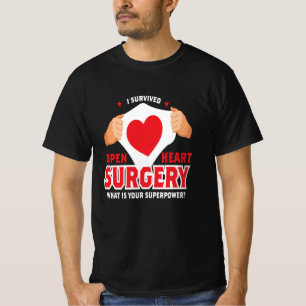 T-shirt I Survié Open Heart Chirurgie Coeur Op